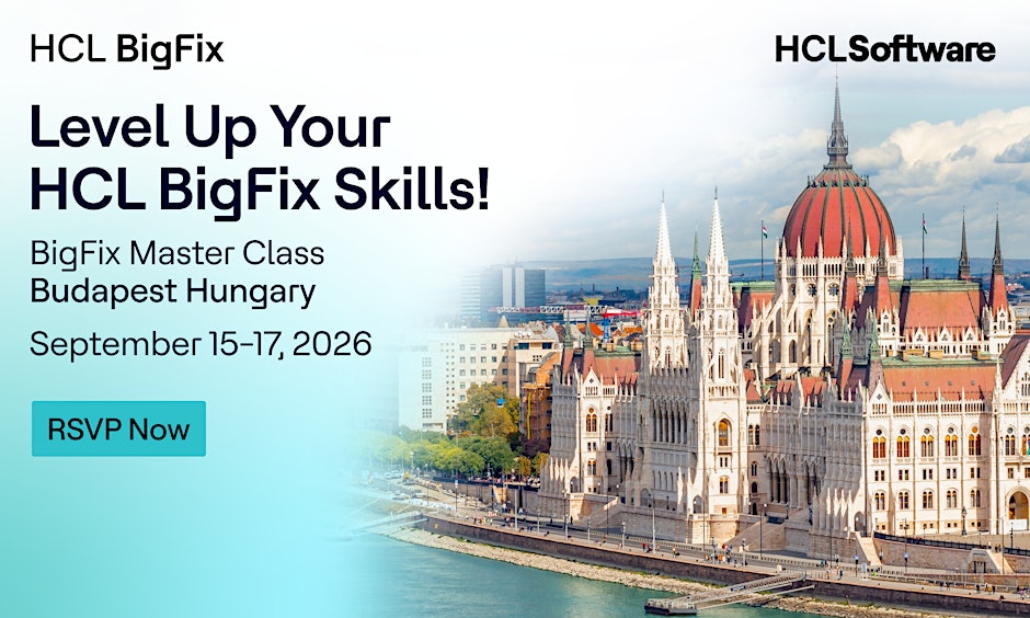 BigFix Master Class Europe September 2026