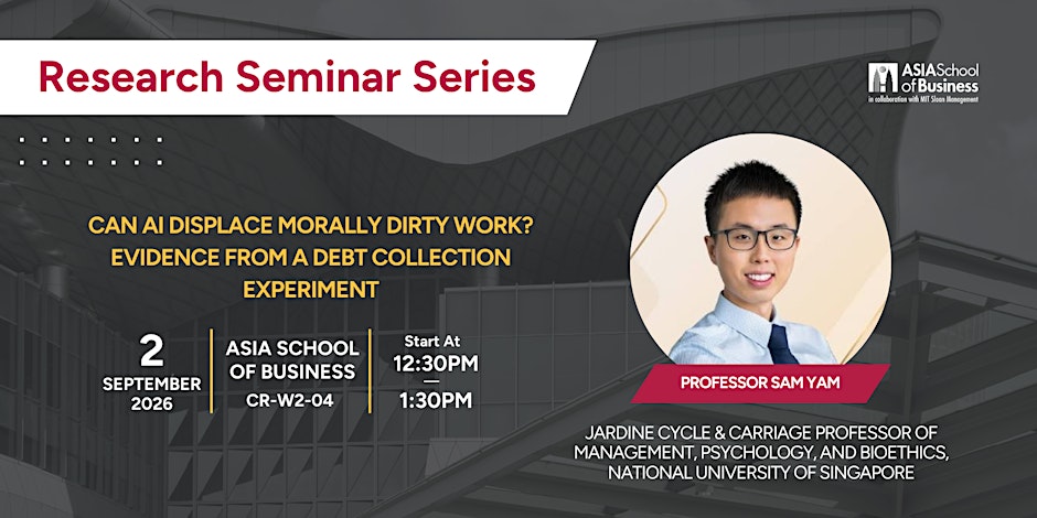 Research Seminar Series: Prof. Sam Yam