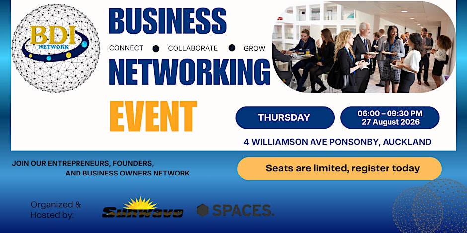 BDI Business Networking & Growth Opportunities 27.8.26