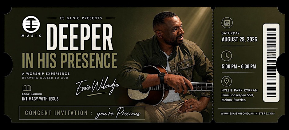 Deeper In His Presence – Worship Concert & Book Launch
