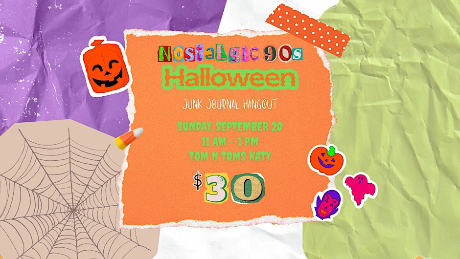 Nostalgic 90s Halloween Junk Journal Hangout