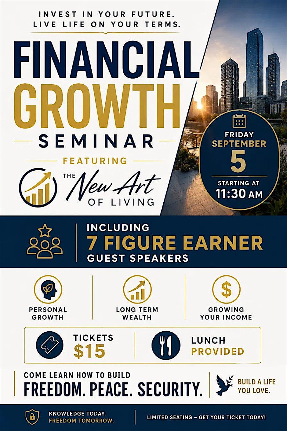 Financial Growth Seminar: The New Art of Living