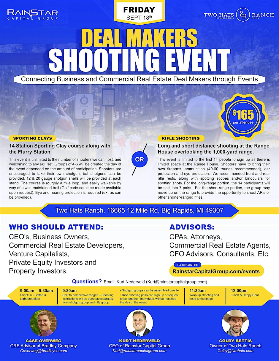 Rainstar Capital Group's Deal Makers Sports Clay Shoot Event