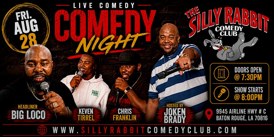 Silly Rabbit Comedy Club Presents Live Comedy Night