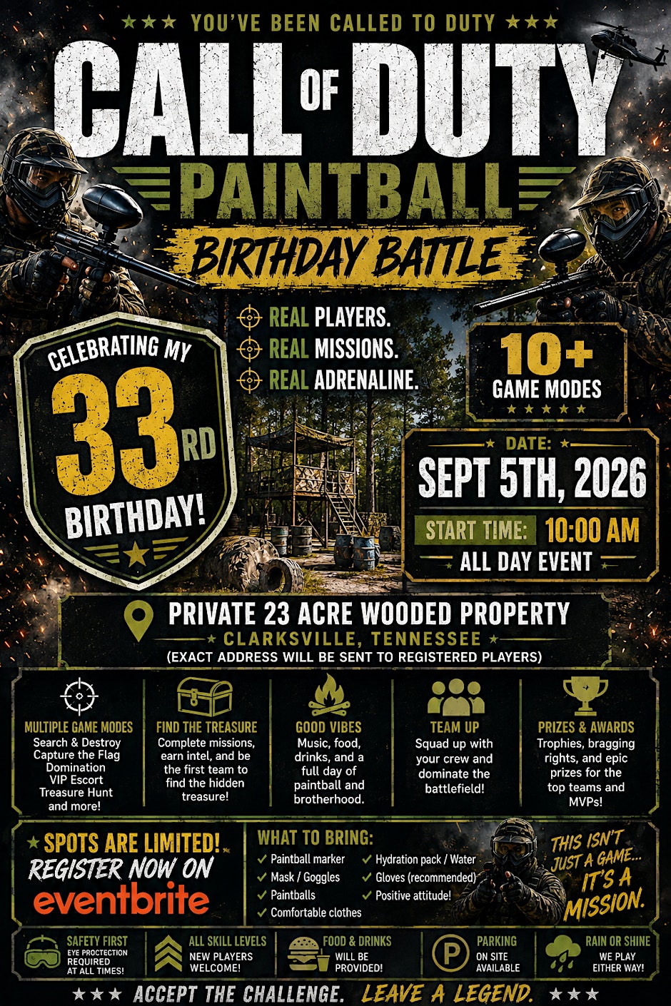 OPERATION 33: Call of Duty Paintball Birthday Battle
