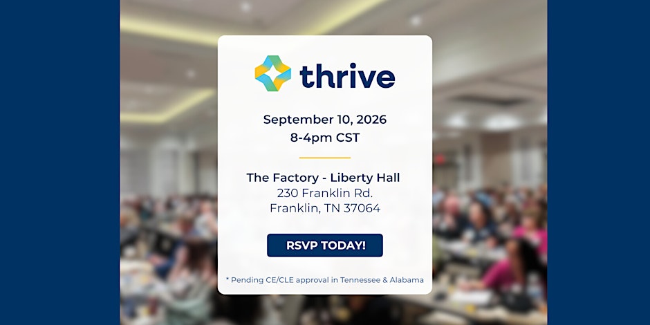 TN/AL THRIVE Seminar