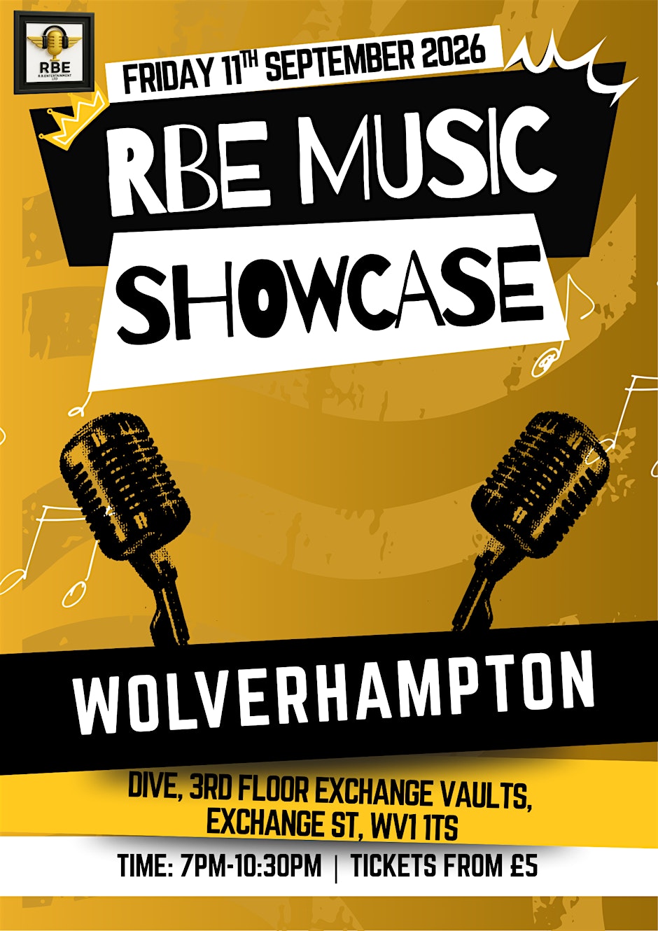 RBE Music Showcase Wolverhampton